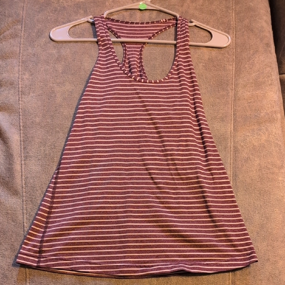 Lululemon Purple/Pink Atriped Tank